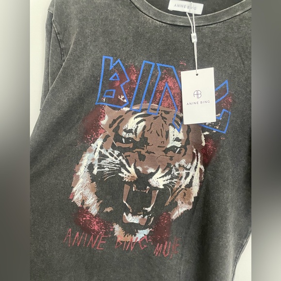 NWT Anine bing tiger T-shirt - Picture 8 of 12